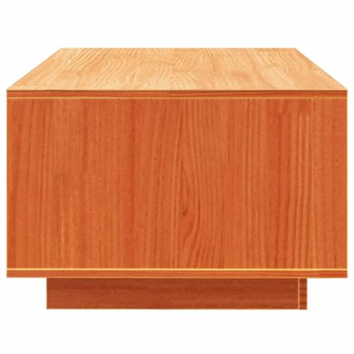 Table basse en pin massif pour des apéritifs conviviaux