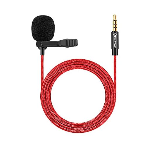 ANNNWZZD Microphone 3.5mm,4.9FT Clip On Microphone for Phone for Recording Interview, Podcast, Speech, Video, YouTube - External Mic for iPhone, Android, Laptop,Mic 3.5mm