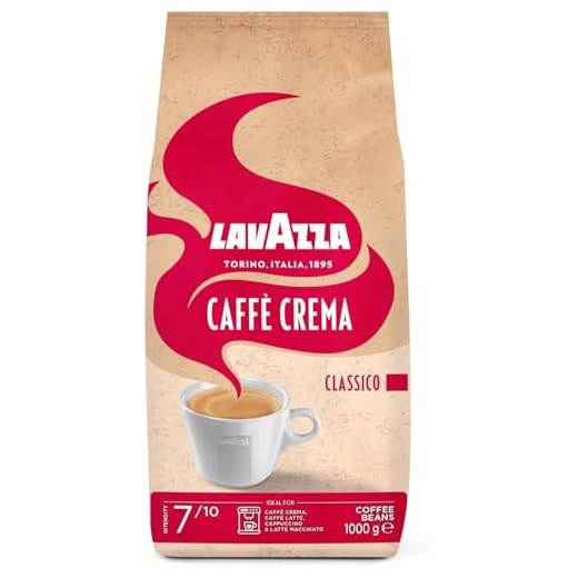 De ultieme gids voor Lavazza koffie: 7 Echt geweldige keuzes 40 Lavazza, Caffè Crema Classico, Arabica & Robusta Koffiebonen, ideaal voor espressomachines, met aromatische noten van gedroogde vruchten, sterke smaak, intensiteit 7/10, gemiddelde roostering, 1 kg