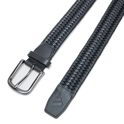 adidas unisex-adult Woven Leather Golf Belt4
