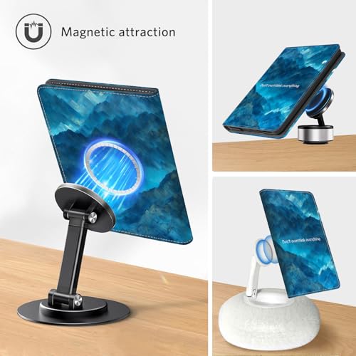 Image of CoBak Stand Case for 7 inch Kindle Paperwhite 12th Gen 2024 and Kindle Colorsoft with Hand Strap - Compatible with iPhone MagSafe, for Samsung /Belkin /Anker Wireless Charging Pads, Durable, Auto Sleep Wake