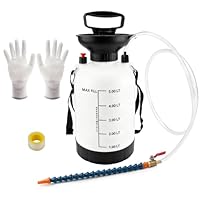 LERNOU 5L Getriebeöl Pumpe, Handpumpe Ölpumpe, Manuelles Getriebeöl Einfüllgerät Geeignet für Umfüllpumpe Kits für PKW-/LKW-/Schiffsmotoren, enthäl Polytetrafluorethylenband und Handschuhe