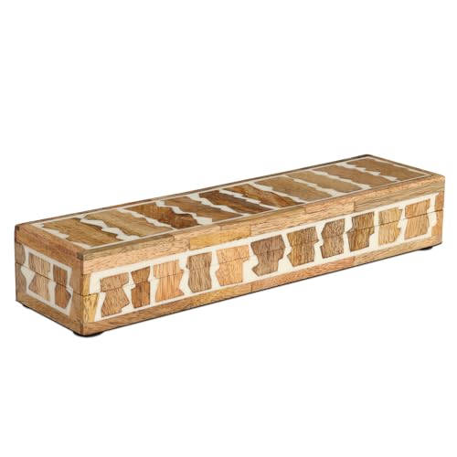 Image of Handicrafts Home 10x2.5x1.5 Decorative Box Handmade Storage Organizer Boxes with Lids Keepsake Gift Trinket Box Display Box, Kept Safari