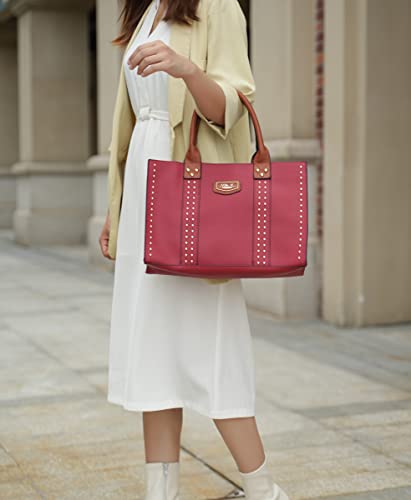 Mkf Collection Tote Bag For Women, Vegan Leather Top-Handle Crossover Wristlet Wallet & Satchel Handbag Purse #TOP1
