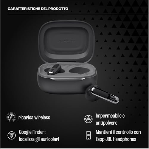 JBL Live Flex 3 Cuffie Wireless Bluetooth, 50 Ore di Autonomia, con Cancellazione Adattiva del Rumore e High-Resolution JBL Signature Sound, Impermeabili IP54, Nero - Immagine 1