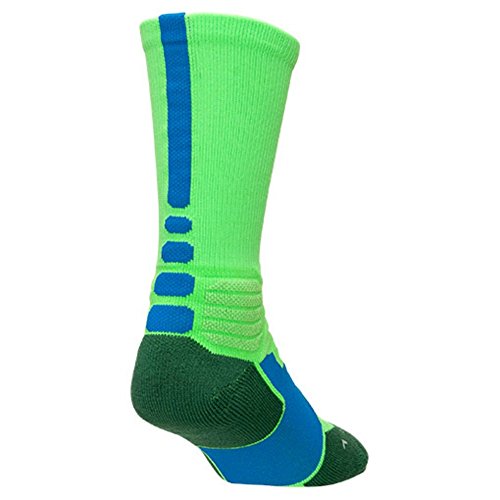 Nike Hyper Elite Socks Green Strike Soar Large