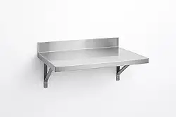 Prateleira Inox 60cm X 26cm Inoxidavel Industrial - Prateado