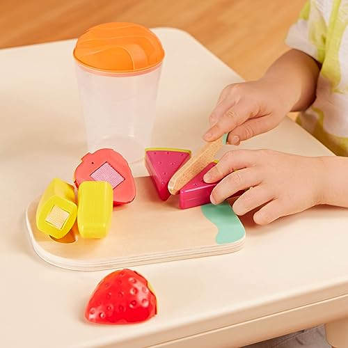 B. Toys BX2230Z Mini Chef - Fruity Smoothie Playset- Pretend Play Smoothie Play Set – Toy Blender & Play Kitchen Accessories – Play Food, Cup, Cutting Board, Knife – Role-Play Toys For Kids thumb #9