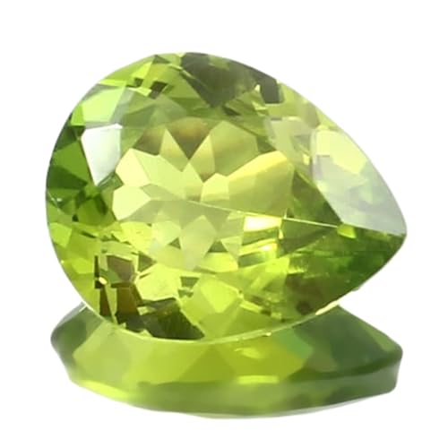 Pierre gemme saphir vert Ceylan 10x8mm facettée pour création de bague et collier DIY