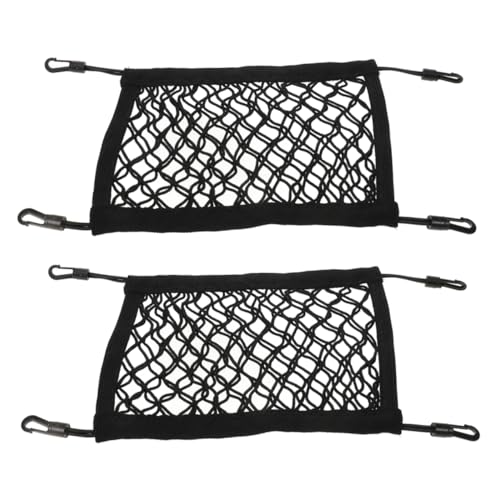 BRIGHTFUFU 2pcs Paddle Net Bag Black Storage Netting Nylon Cargo Netting Storage Nets for Boats