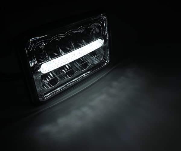 Amazon | 角目 4x6 インチ ヘッドライト プロジェクター LED デイ