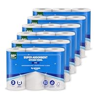 Amazon-Marke Presto: Küchenrolle, 18 Rollen (1 Packung à 18 Stück), 3-lagig, 80 Blatt pro Rolle