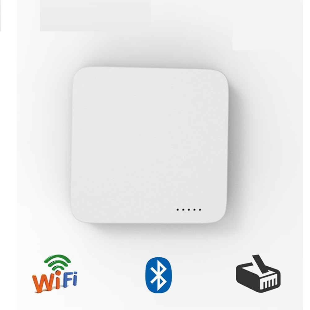 NP332 Servidor de impresión de red USB de 3 puertos, servidor de impresión de red multiinterfaz, fácil de instalar, fácil de usar (versión de red + Bluetooth + WiFi)
