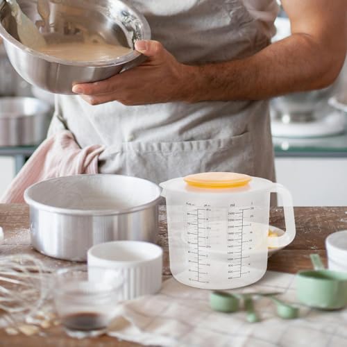Tazón medidor con balanza y tapa 2.5L blanco miniatura 7
