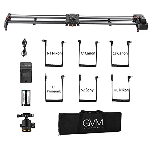 Image of GVM Motorized Camera Slider, 48'' /120CM Carbon Fiber Camera Slider with APP Control, Support Video Mode, Time Lapse Photography, Horizontal, Tracking and 120 Panoramic Shooting