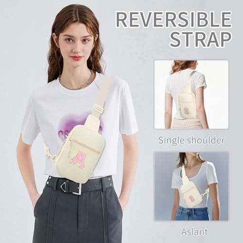 Image of Birthday Gifts for 8 9 10 11 12 Year Old Teens Girls Kids, Fanny Pack Crossbody Bag Sling Belt Bags Purse, Dorm Travel Essentials for Girls Fashion, Preppy Tween Teen Girl Gift Trendy Stuff