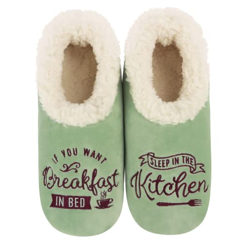 Snoozies Pairable Slipper Socks Women Non-Slip Fuzzy Large