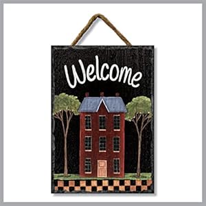 My Word! Primitive House Slate Impressions Wall Hanging Welcome Sign. Rustic Farmhouse Home Decor for your Living Room, Dining Room Kitchen, Bedroom – Large: 8”x11.25” My Word Primitive House Slate Impressions Wall Hanging Welcome Sign Rustic Farmhouse Home Decor for your Living Room Dining Room Kitchen Bedroom–Large 8×1125