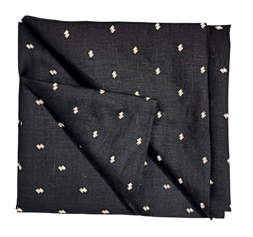 Image of Arvore Bunkaar Men's 100% Pure Original Premium Fine Linen Printed Unstitched Shirt Fabric- 1.6m