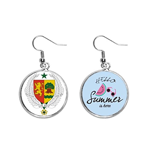 Pendientes de sandía Senegal para lucir en la playa y terrazas de verano