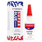 FIXWANT Uniglue Universal Super Glue, Welding High-Strength Oily Glue, Mighty Instant Glue, for Fast Repair and Curing Resin Ceramic Metal Glass,Plastics, Jade Etc. (35g) (1)