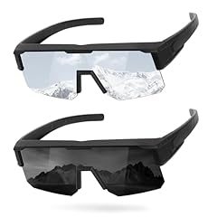 2pcs Black Frame/Black Lens+black Frame/Silver Mirror