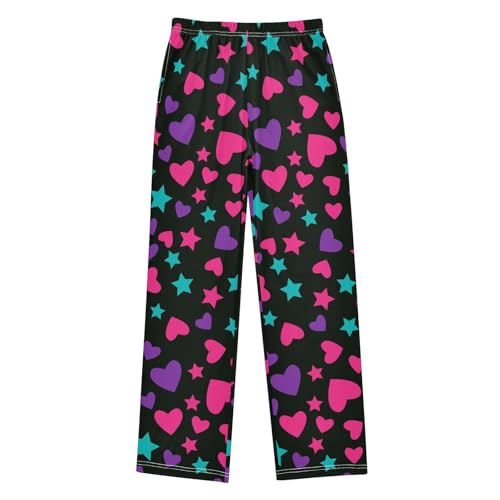 Star and Love Boys Long Pants Soft Trousers Elastic Waist Kids Lounge Bottoms with Pockets S-XL