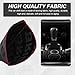 SHMZK Car Shift Boot Cover, Fabric Shifter Lever Knob Boot Dustproof Cover with Stitch, Manual Automatic Speed Shifter Boots Gear Gaiter for Most Vehicles, Car Accessories (Black)