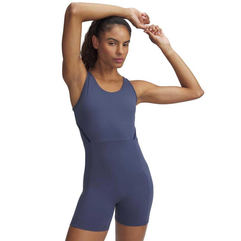 Under Armour Women's Downpour Gray/Midnight Navy Standard Motion Bodysuit,