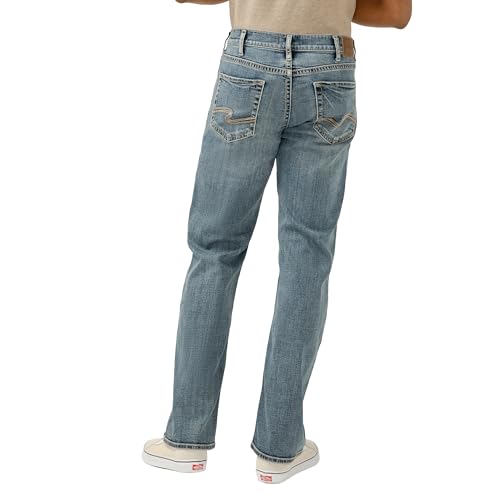 Image of Silver Jeans Co. Men's Zac Relaxed Fit Straight Leg Jean - Legacy