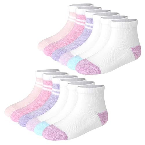 image for Hanes Baby and Toddler, Non-Slip Grip Ankle Socks, Boys' and Girls', M
