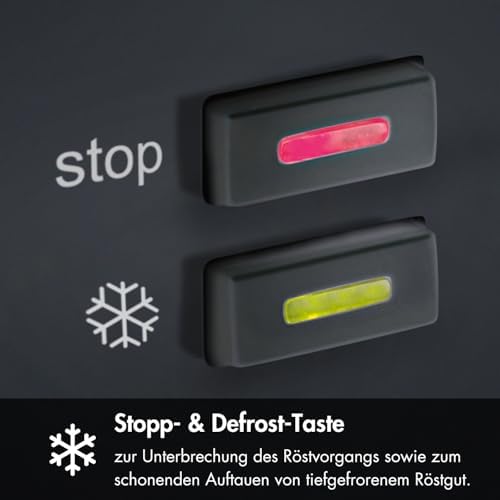 Bild 6 - GRAEF Toaster TO62 Schwarz 2-Scheiben Toaster mit Brötchenaufsatz, Sicherheitsabschaltung, Brotscheibenzentrierung und Krümelschublade