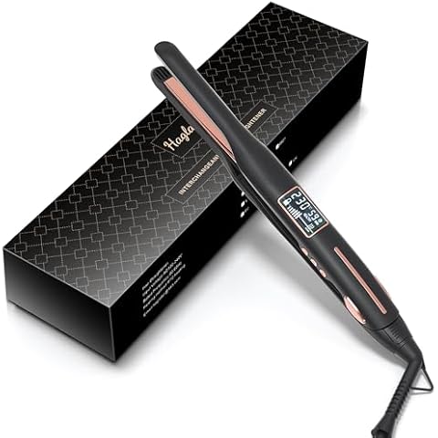 Haglater Mini Hair Straighteners with Adjustable Temperature Cover