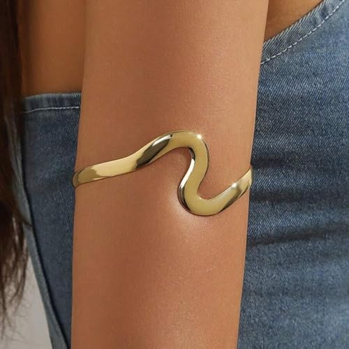 Image of Long tiantian Gold Arm Cuff Upper Arm Armband Greek Goddess Costume Jewelry