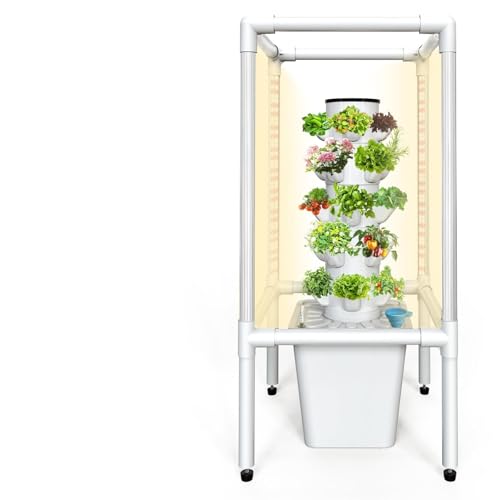 That's Drippin' Delicious!: 10 Top Vertical Hydroponic/Aeroponic Kits Sjzx Hydroponics Growing System Kit with LED Grow Lights,25 Plant...