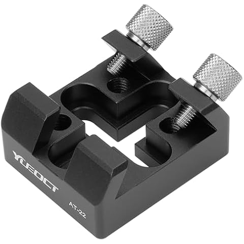 YUEOCT Flat Base Finder Scope Bracket Mount Dovetail Mounting Base Shoe with M6 Screws for Telescope Finderscope Scopes Handle Rail Bar Plate Cover