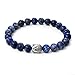 Produktbild BERGERLIN Lapislazuli Armband echt mit Naturstein Perlen - Buddha Armband