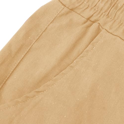 Cargo Pants for Men Casual Baggy Lightweight Work Hiking Pant Relaxed Fit Stretch Waist Jogger Sweatpant with Pocket2