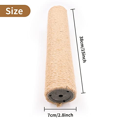 4 postes rascadores de sisal natural para gatos de 15 pulgadas miniatura 4