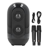 [All In One Entertainment Solution] Idéal pour les fêtes de famille Rassemblage social et célébrations à domicile Cet ensemble de karaoké portable combine un éclairage dynamique sonore supérieur et des fonctionnalités conviviales pour offrir un plaisir sans fin et créer des souvenirs durables avec des amis et des proches.