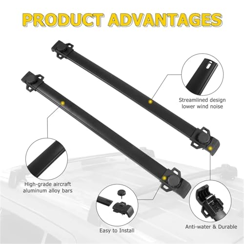Barras transversales portaequipajes con llave para coche Patriot con rieles 5