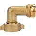 Camco 90 Degree Hose Elbow- Eliminates Stress and Strain On RV Water Intake Hose Fittings, Solid Brass (22505)