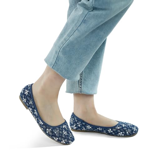 Sequin Ballet Flats3