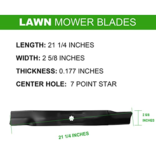 image for ILONPA (2 Mower Blade for John Deere AM141034 AM137329 M154062 AM14103