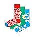 Produktbild Happy Socks farbenfrohe und fröhliche Socken 3-Pack I Flower U Socks Gift Set Größe 36-40