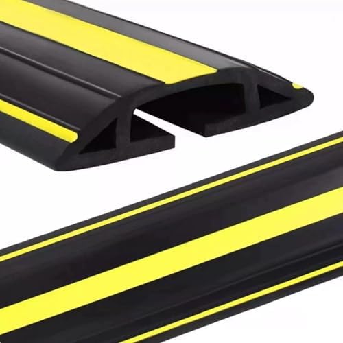 PVC Cable Management Cover, 39” Bendable Power Cord Protector, Cuttable Floor Cord Cover, Prevents Cable Trips for Living Room & Office (83x20mm/3.2x0.8in)
