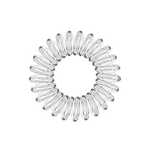Kitsch Spiral Hair Ties For Women - Waterproof Teleties & Ponytail Holders For Teens | Stylish Phone Cord Hair Ties & Hair Coils For Girls | Coil Hair Ties For Thick Hair & Thin Hair, 4 Pcs (Denim) #TOP6
