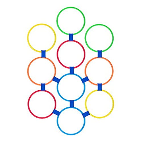 Hopscotch Ring Círculo de salto Parent-Child Brinquedos, Kindergarten Crianças Saltando Lattice Equi
