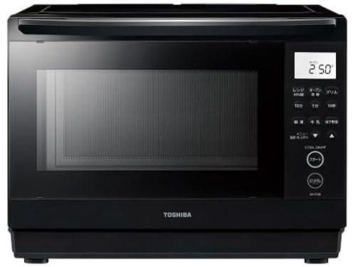 TOSHIBA 東芝 角皿式スチームオーブンレンジ 26L 石窯ドーム ER-D70B(K) ブラック
