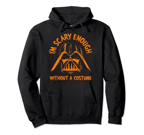 Image of Star Wars Darth Vader Scary Enough With No Costume Halloween Pullover Hoodie